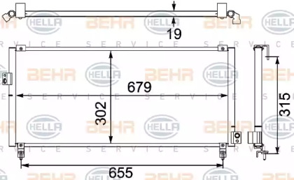 Конденсатор BEHR HELLA SERVICE 8FC 351 304-161