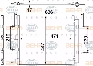 Конденсатор BEHR HELLA SERVICE 8FC 351 304-181