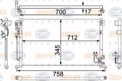 Конденсатор BEHR HELLA SERVICE 8FC 351 304-231