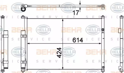 Конденсатор BEHR HELLA SERVICE 8FC 351 304-351