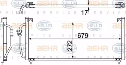 Конденсатор BEHR HELLA SERVICE 8FC 351 304-381