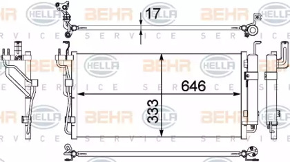 Конденсатор BEHR HELLA SERVICE 8FC 351 304-401