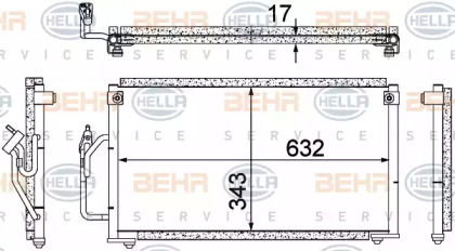 Конденсатор BEHR HELLA SERVICE 8FC 351 304-411