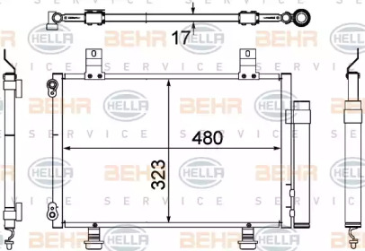 Конденсатор BEHR HELLA SERVICE 8FC 351 304-431