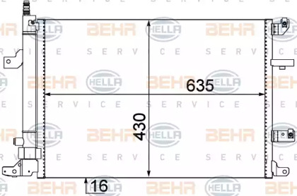 Конденсатор BEHR HELLA SERVICE 8FC 351 304-451