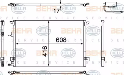 Конденсатор BEHR HELLA SERVICE 8FC 351 304-471