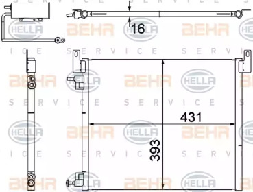 Конденсатор BEHR HELLA SERVICE 8FC 351 304-481