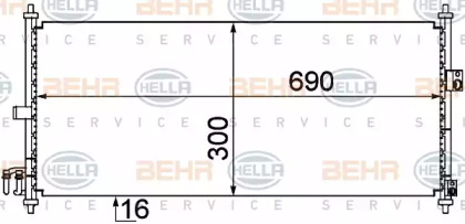 Конденсатор BEHR HELLA SERVICE 8FC 351 304-651