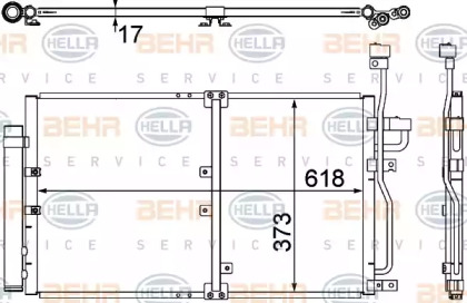 Конденсатор BEHR HELLA SERVICE 8FC 351 304-771