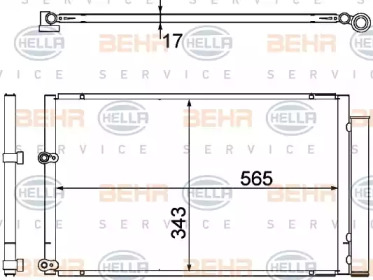 Конденсатор BEHR HELLA SERVICE 8FC 351 304-781