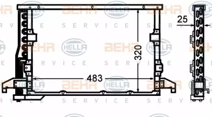 Конденсатор BEHR HELLA SERVICE 8FC 351 305-071