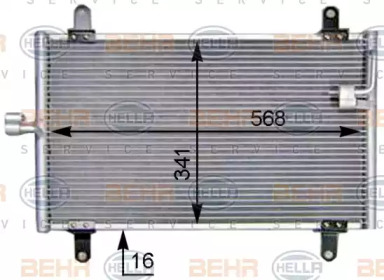 Конденсатор BEHR HELLA SERVICE 8FC 351 305-211