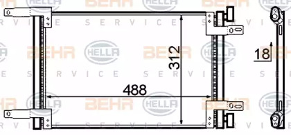 Конденсатор BEHR HELLA SERVICE 8FC 351 305-421