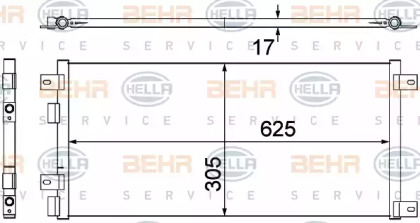 Конденсатор BEHR HELLA SERVICE 8FC 351 305-681