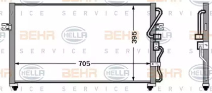 Конденсатор BEHR HELLA SERVICE 8FC 351 305-761