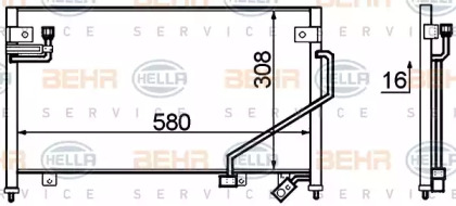 Конденсатор BEHR HELLA SERVICE 8FC 351 306-111