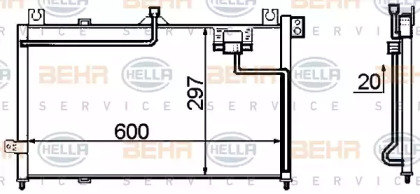 Конденсатор BEHR HELLA SERVICE 8FC 351 306-121