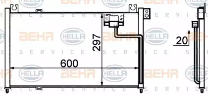 Конденсатор BEHR HELLA SERVICE 8FC 351 306-141