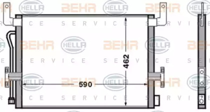 Конденсатор BEHR HELLA SERVICE 8FC 351 306-521