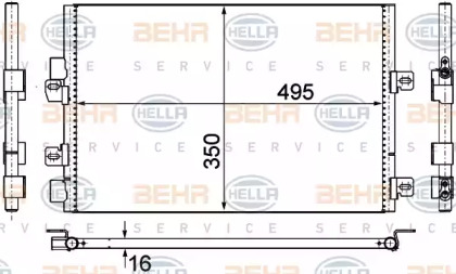 Конденсатор BEHR HELLA SERVICE 8FC 351 306-611