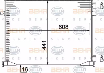 Конденсатор BEHR HELLA SERVICE 8FC 351 306-661