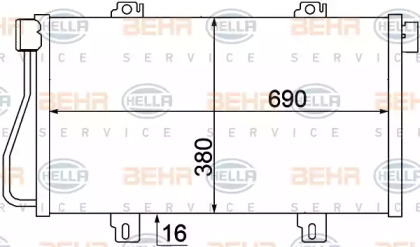 Конденсатор BEHR HELLA SERVICE 8FC 351 306-681