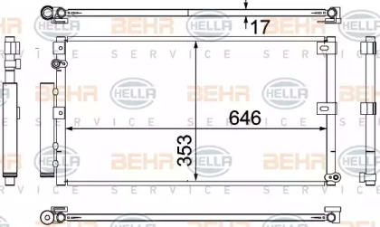 Конденсатор BEHR HELLA SERVICE 8FC 351 307-121