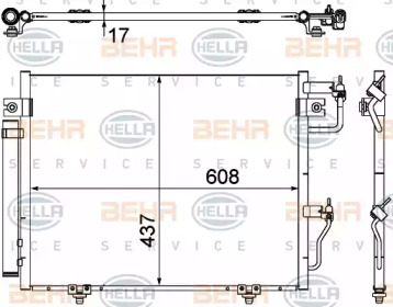 Конденсатор BEHR HELLA SERVICE 8FC 351 307-371