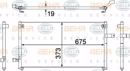 Конденсатор BEHR HELLA SERVICE 8FC 351 307-381