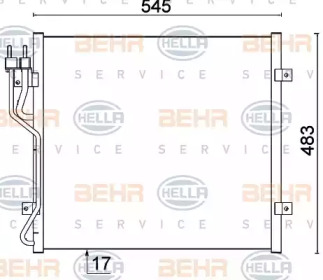 Конденсатор BEHR HELLA SERVICE 8FC 351 307-531