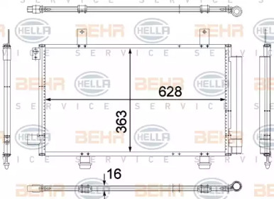 Конденсатор BEHR HELLA SERVICE 8FC 351 307-741