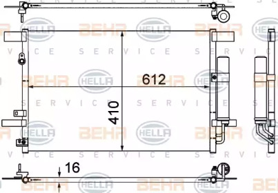 Конденсатор BEHR HELLA SERVICE 8FC 351 307-751