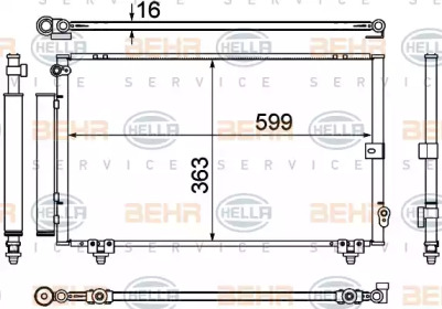 Конденсатор BEHR HELLA SERVICE 8FC 351 307-771