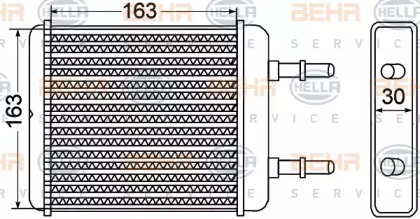 Теплообменник BEHR HELLA SERVICE 8FH 351 308-301