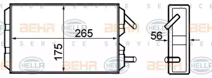 Теплообменник BEHR HELLA SERVICE 8FH 351 308-751