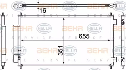 Конденсатор BEHR HELLA SERVICE 8FC 351 308-781