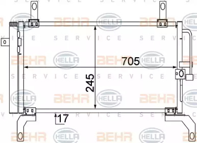 Конденсатор BEHR HELLA SERVICE 8FC 351 309-061