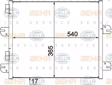 Конденсатор BEHR HELLA SERVICE 8FC 351 309-071