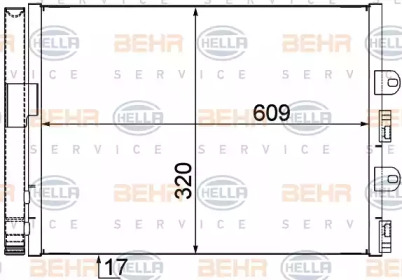 Конденсатор BEHR HELLA SERVICE 8FC 351 309-081