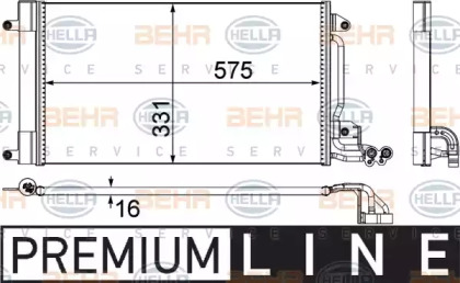 Конденсатор BEHR HELLA SERVICE 8FC 351 309-131