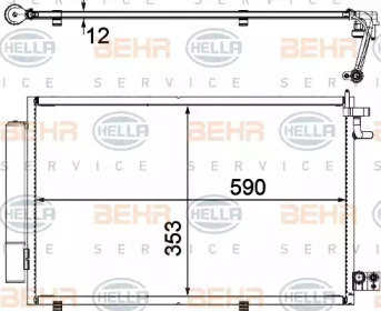 Конденсатор BEHR HELLA SERVICE 8FC 351 309-281