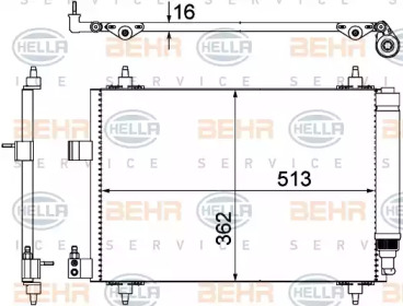 Конденсатор BEHR HELLA SERVICE 8FC 351 309-331