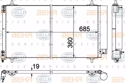 Конденсатор BEHR HELLA SERVICE 8FC 351 309-401