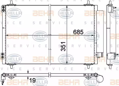 Конденсатор BEHR HELLA SERVICE 8FC 351 309-411