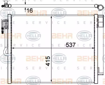 Конденсатор BEHR HELLA SERVICE 8FC 351 309-564