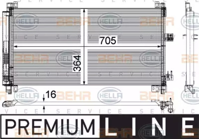 Конденсатор BEHR HELLA SERVICE 8FC 351 309-571