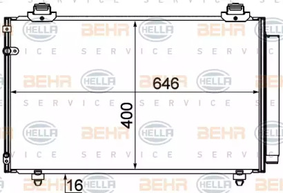 Конденсатор BEHR HELLA SERVICE 8FC 351 310-131