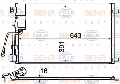 Конденсатор BEHR HELLA SERVICE 8FC 351 310-141