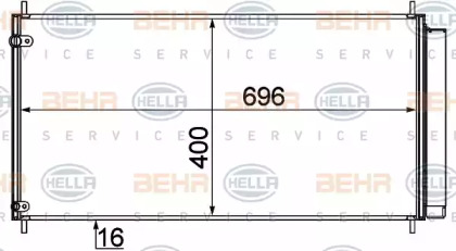 Конденсатор BEHR HELLA SERVICE 8FC 351 310-151