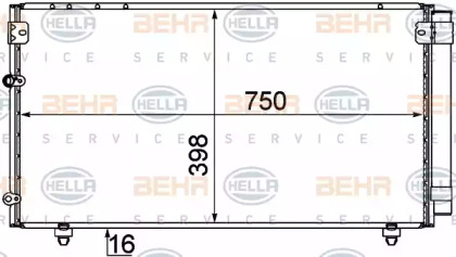 Конденсатор BEHR HELLA SERVICE 8FC 351 310-171